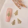 Tree 3D Nail Jewelry Snowflake Nail Rhinestones Christmas Nail Decorations Christmas Nail Drills