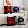 4Pcs Double-Sided Printed Pillow Covers, Bold Dripping Lips & Fruit Print Cushion Cases, Edgy Home Decor For Bedroom Living Room