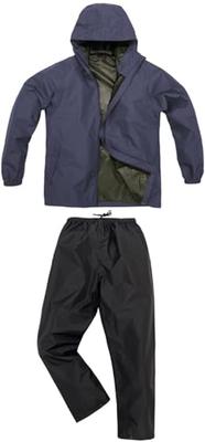 Koshin Rubber B-1000 Light Rain Suit, Navy, Size L