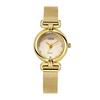 Nischen High-End Damenuhr Stoffmuster Kleines rundes Zifferblatt Mesh-Armbanduhr Wasserdichte Quarz Damenuhr Mittelalterliche Uhr