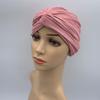Fashion Women Cross Twist Suede Turban Caps Soild Color Female Headscarf Bonnet Muslim Hijab Cap Islamic Under Scarf India Hat