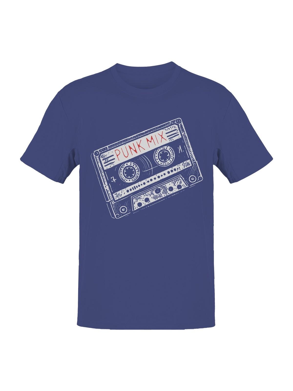 Retro Punk Mixtape Illustration Mens T-shirt XXXXL