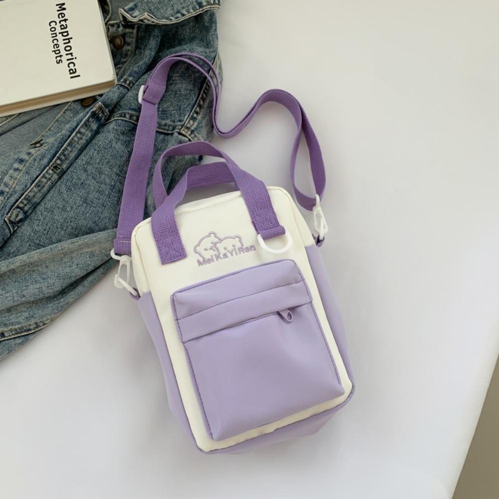 New Transparent Doll Display Bag Casual Trendy Shoulder Bag Cute Girl Handbag фиолетовый