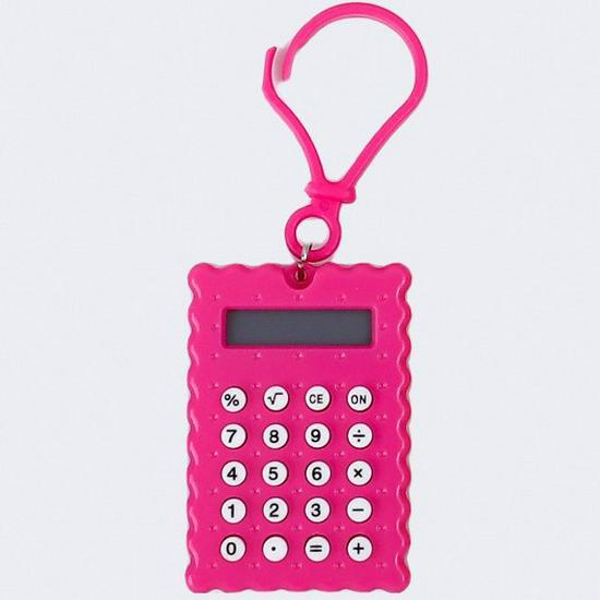 

Mini High-Appearance Student Exam Calculator with Keychain and Cookie Maze Design