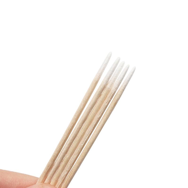 200 wooden cleaning cotton swabs wooden makeup cotton swabs disposable individually packaged