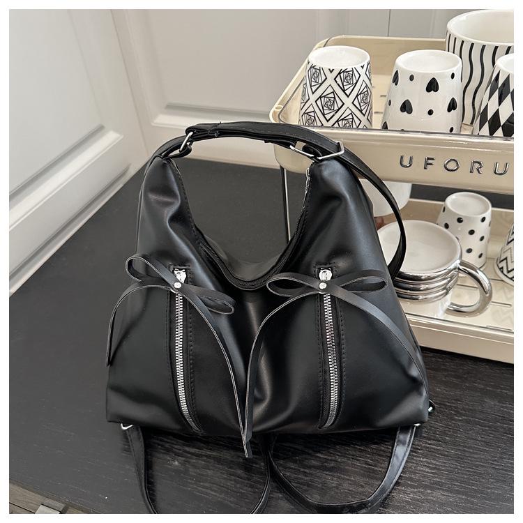 Korean Fashion Bow Tote: Spacious, Stylish & Versatile Ladies' Backpack for Spring 2025
