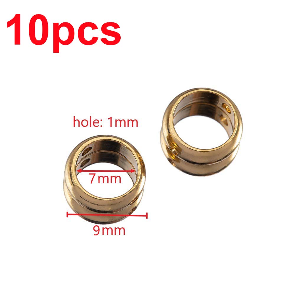10pcs 5pcs 2 Hole Stainless Steel Round Frame Spacer Beads DIY Necklace Bracelet Earring Circle Connector Pendant Jewelry Making
