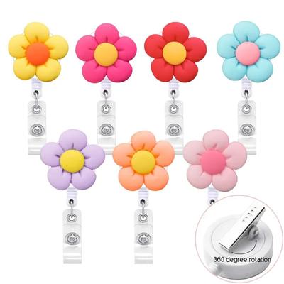 Νέο Ανασυρόμενο Κλιπ Καρφίτσας Στήθους Νοσοκόμας με Λουλούδι, Θήκη για Κάρτα Αναγνώρισης Εργασίας Φοιτητών Ιατρού, Αξεσουάρ Μπρελόκ, Κοσμήματα, Δώρα