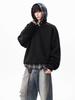 Men's Autumn Trendy Half-Zip Stand Collar Velvet Hoodie