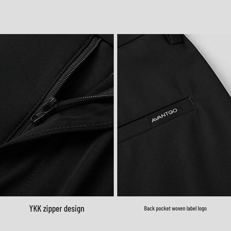 HLA Men's Casual Slim Fit Cropped Pants