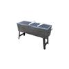 Heavy-Duty Old-Fashioned Charcoal Grill with Thickened Steel Plate for Outdoor Use