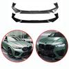 High Quality ABS For BMW X5M F95 X6M F96 LCI 2026+ Car Front Bumper Lip Spoiler Body Kit Glossy Black Carbon Fiber Look