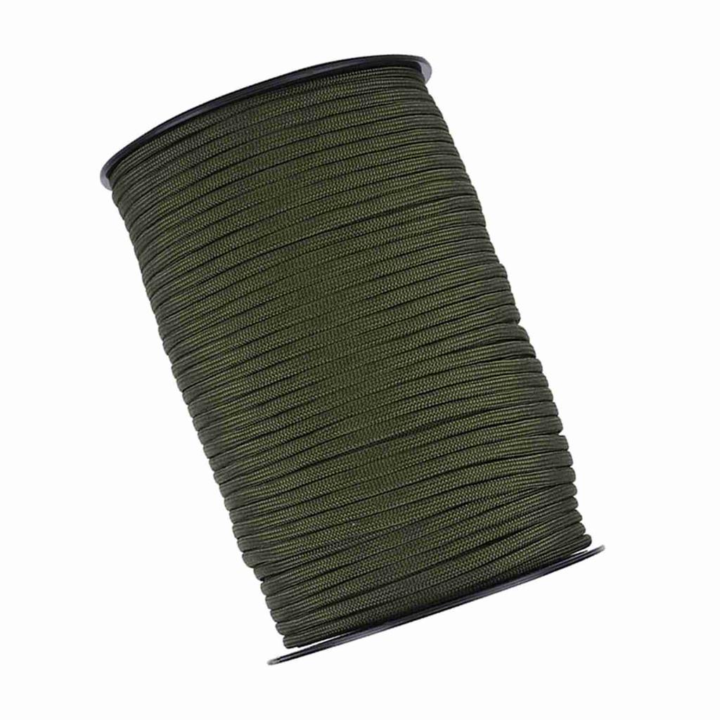 550 Reflective Paracord Parachute Cord Lanyard 9 Strand 100m (Black)