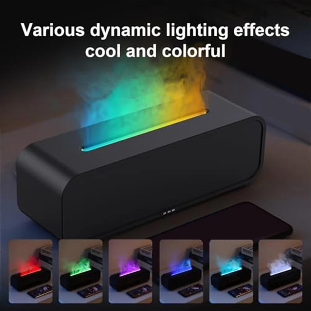 SoundCollecting Highmist Aroma Diffuser with Seven Color LED Flame Effect and 250ml Water Tank for Home Office
