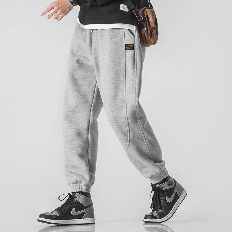 Value Vault Heren Plus Size Veelzijdige Herfst Joggingbroek - Losse Pasvorm, Met Boord, Met Rits Lange Broek XL (115-130 lbs)