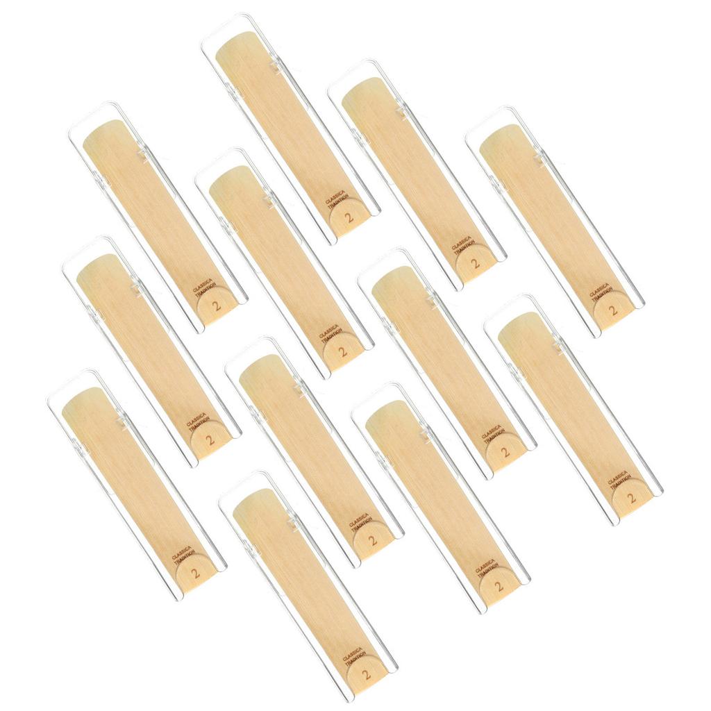 10 Stück Professionelle Saxophon-Blätter Ton mit Stärke 2.0/2.5/3.0 für Bb Tenor-Saxophon Blattteil Ausgezeichneter Klang