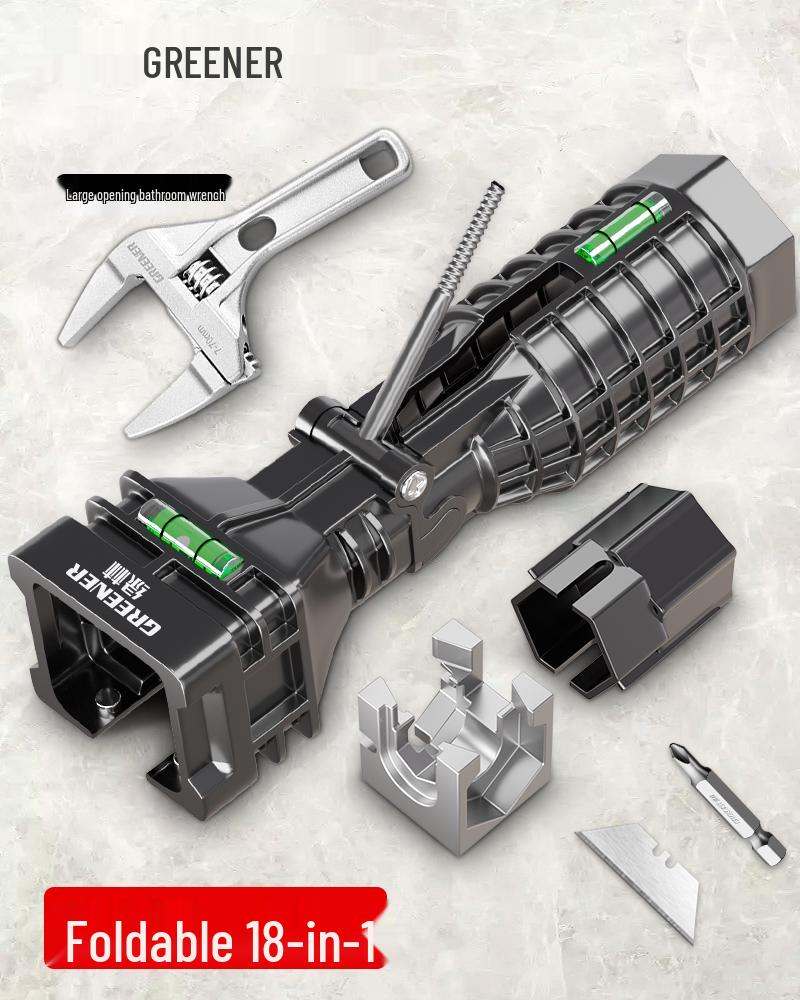 Universal 8-in-1 Sink Wrench: Multifunctional Tool for Water Pipe and Faucet Installation