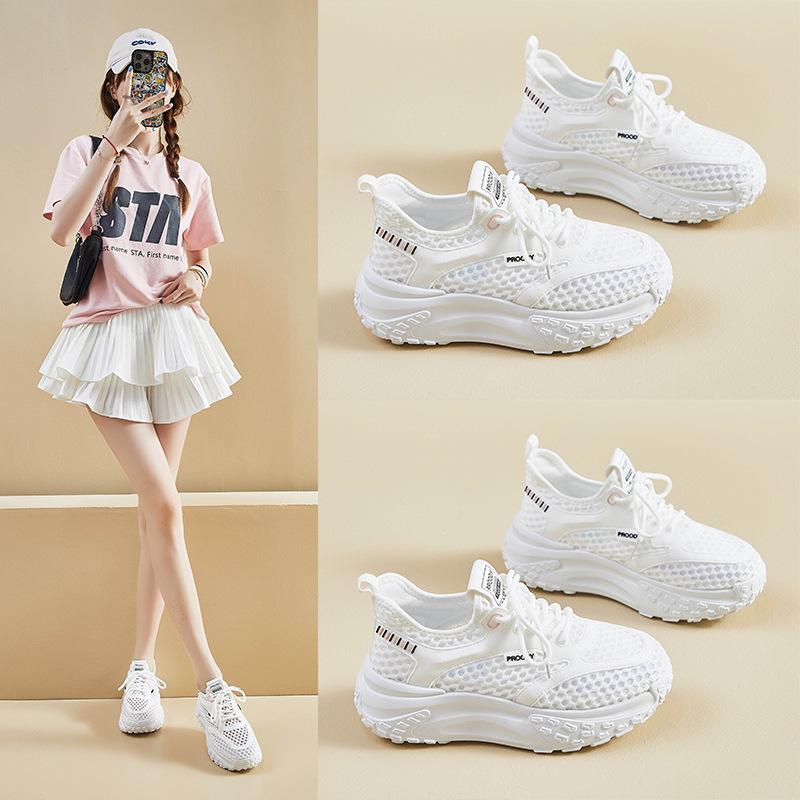 New Dad Shoes for Women Summer Student Running Sports Casual Shoes Mesh Breathable