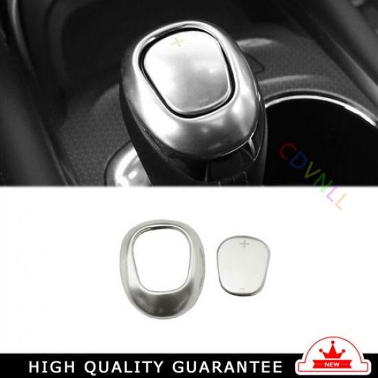 Gear Shift Knob Head Cover Trim Fit For Chevrolet Cruze 2016-2019 Silver Steel