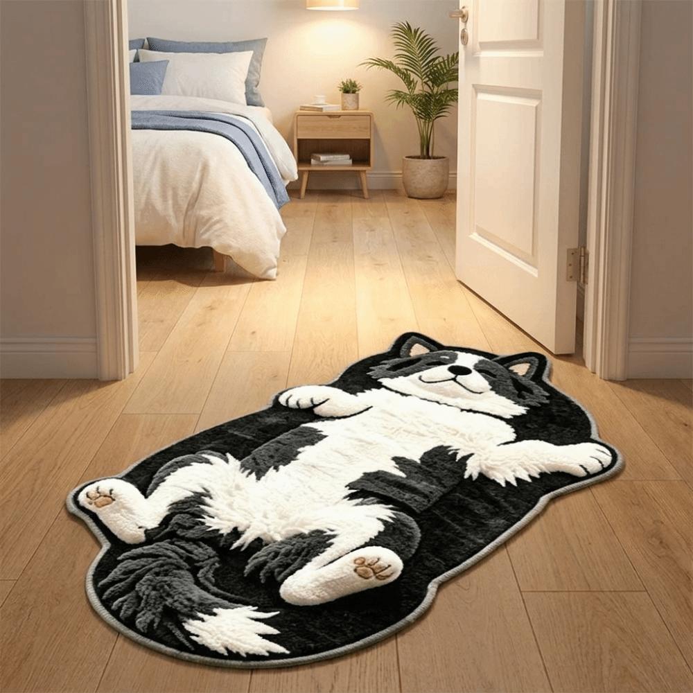 Anti-fouling Home Decor Carpet Non-Slip Cartoon Carpet Soft Dog-Shaped Area Rug  Living Rooms