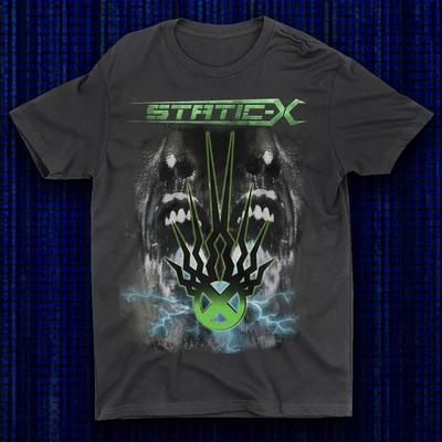 Static X Band Zwaar Katoen Zwart Alle Maten Shirt Voor Mannen TT36 Unisex T-shirt