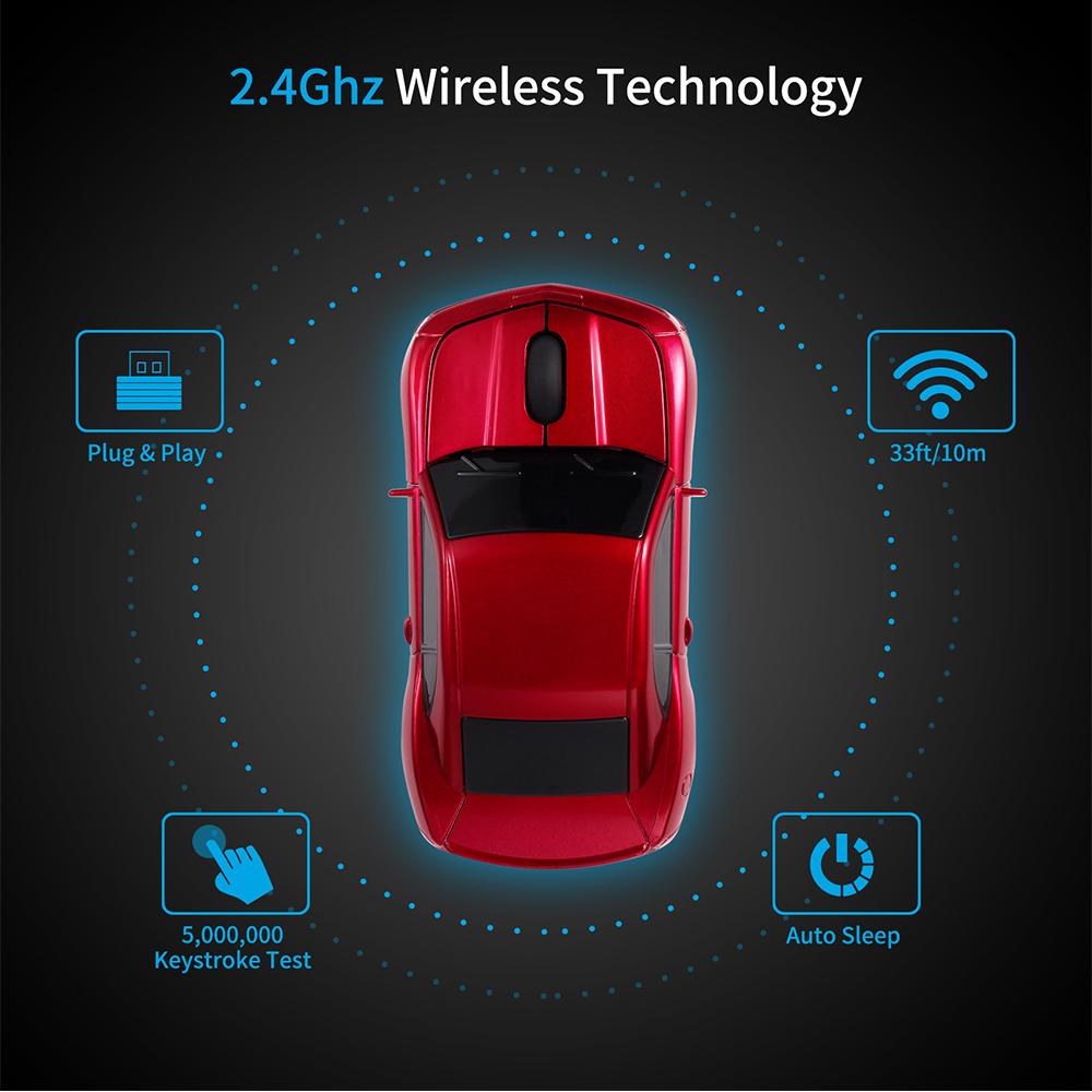 New Wireless Car Model Mouse Computer Optical Mice For PC Laptop Accessories