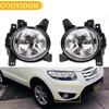 Car Front Fog Lamp Driving Lamp Headlight Foglamps Fog Lamp Assembly DRL For Hyundai SantaFe 2011 2012 92201-2b500