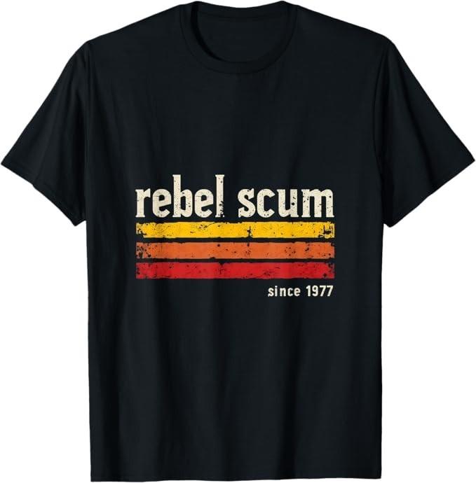 Rebel Scum Since 1977 Classic Retro T-Shirt S разноцветный