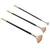 6pcs Nylon Hair Fan Paint Brush Set Soft brush strands Grainer Brush Set  Gouache Painting