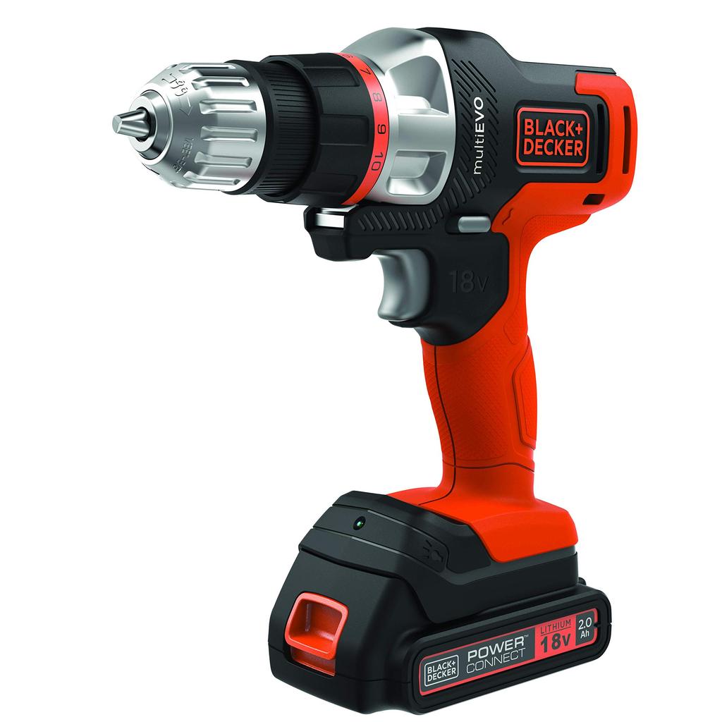 18V Cordless EVO185E1 for Impact Drill Circular and Reciprocating Saw In One with Bits [Online Exclusive] BLACK+DECKER Multi-Tool DIY Driver, Driver,