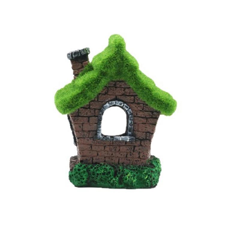 Unique Resins Cottage Fish Tanks Ornament Resins Artificial Shrimp Hide Cave For Creative Underwater Landscape