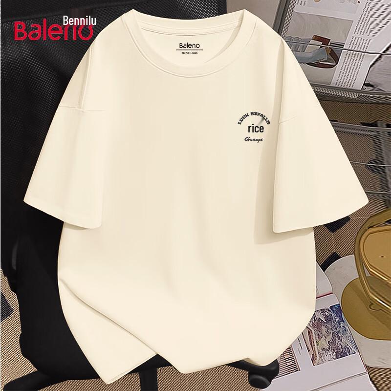 Baleno Men s Heavyweight 100% Cotton Loose Fit T-Shirt 3XL