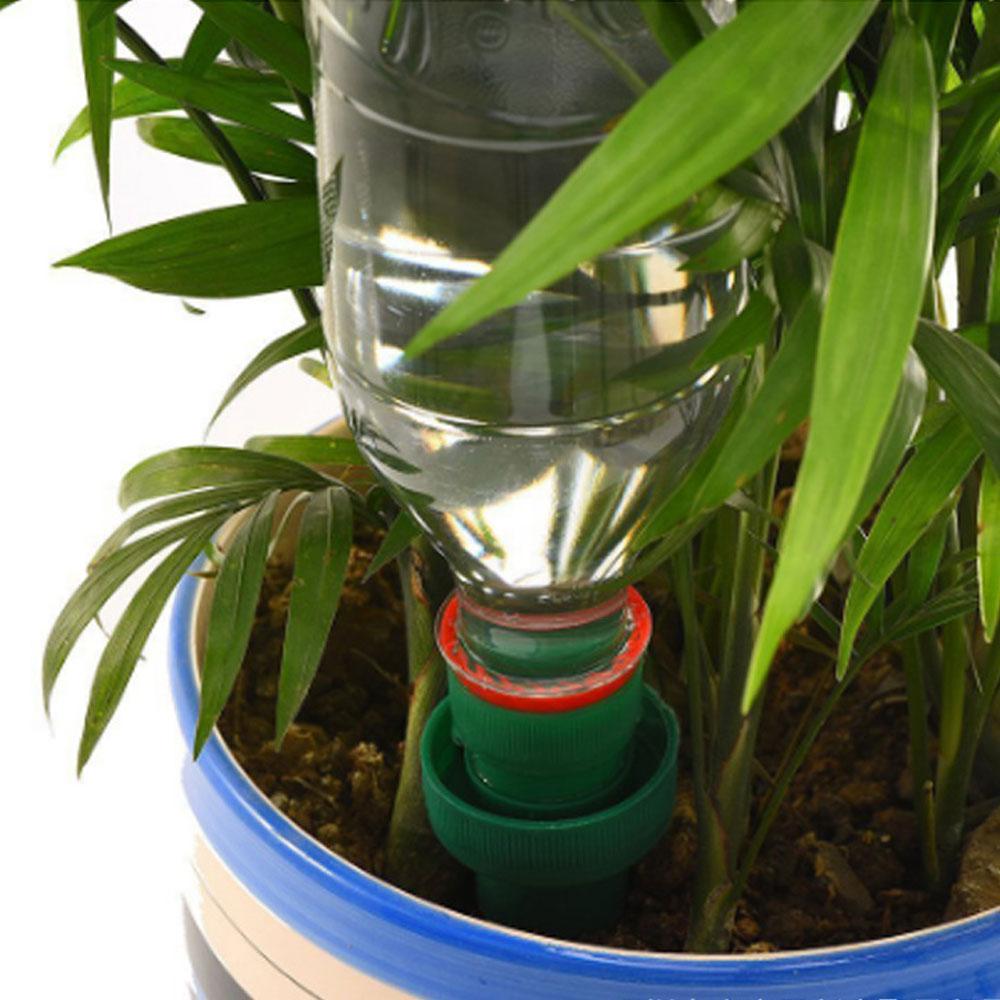 Most Easy-Use Vacation Plant Waterer,Set of 4 Ceramic Watering Stakes,Automatic Self Watering Spikes Probes Kits for Flower and Drip Irrigation,Indoor,Outdoor.Use Plastic Rootbeer,Noyu Tea Bottle