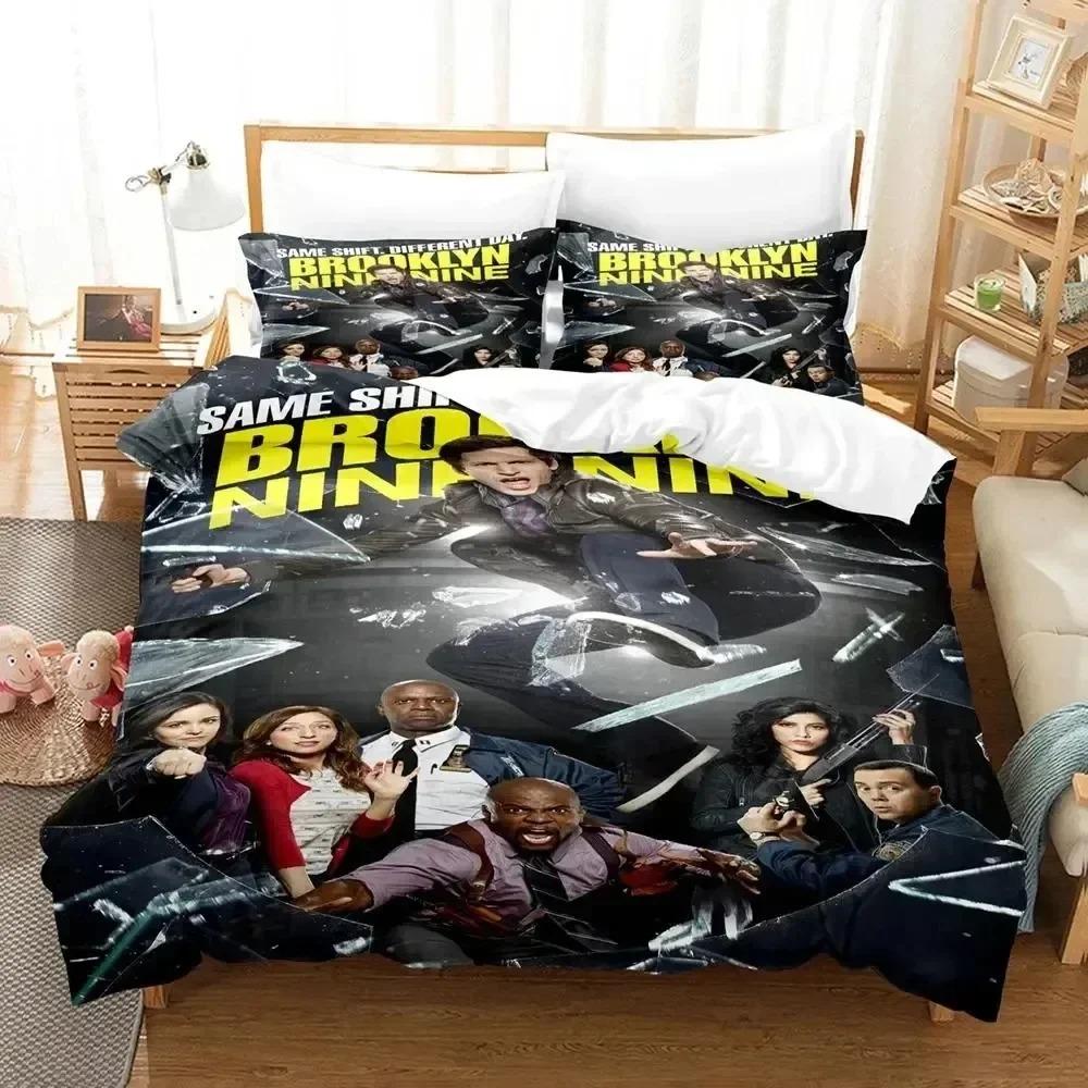 3D Print Brooklyn Nine-Nine Bedding Set Bedroom Soft Modern Bedspreads Comefortable Kids Duvet Cover Quilt Cover And Pillowcase