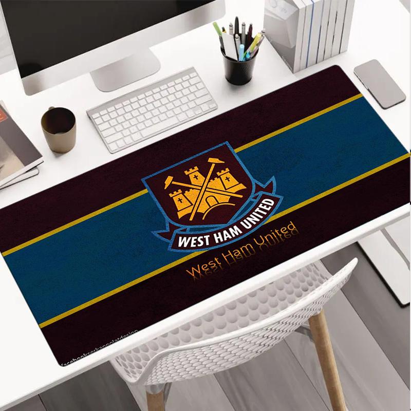 Tappetino per mouse con stemma West Ham United, Tappetino per mouse, Tappetino per mouse da gioco, Tappetino per tastiera, Decorazione da scrivania per computer portatile, Regalo per fan, Regalo di compleanno