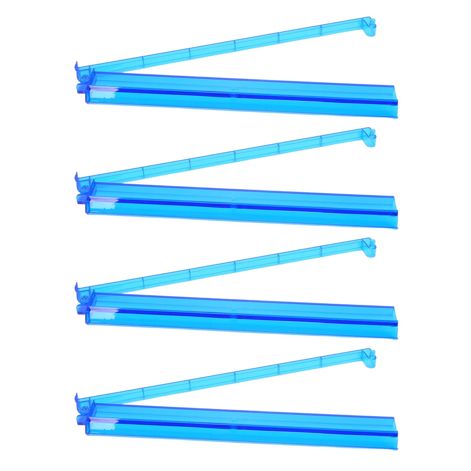 4pcs Blue Mahjong Tile Rack Stand Pusher for Standard 1.2 Inch American Mahjong Tiles Pushing Rack for Game Night