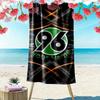 Hannover 96 Custom Name Print Beach Towel, Large Soft Quick Dry Towel for Beach Camping Swimming