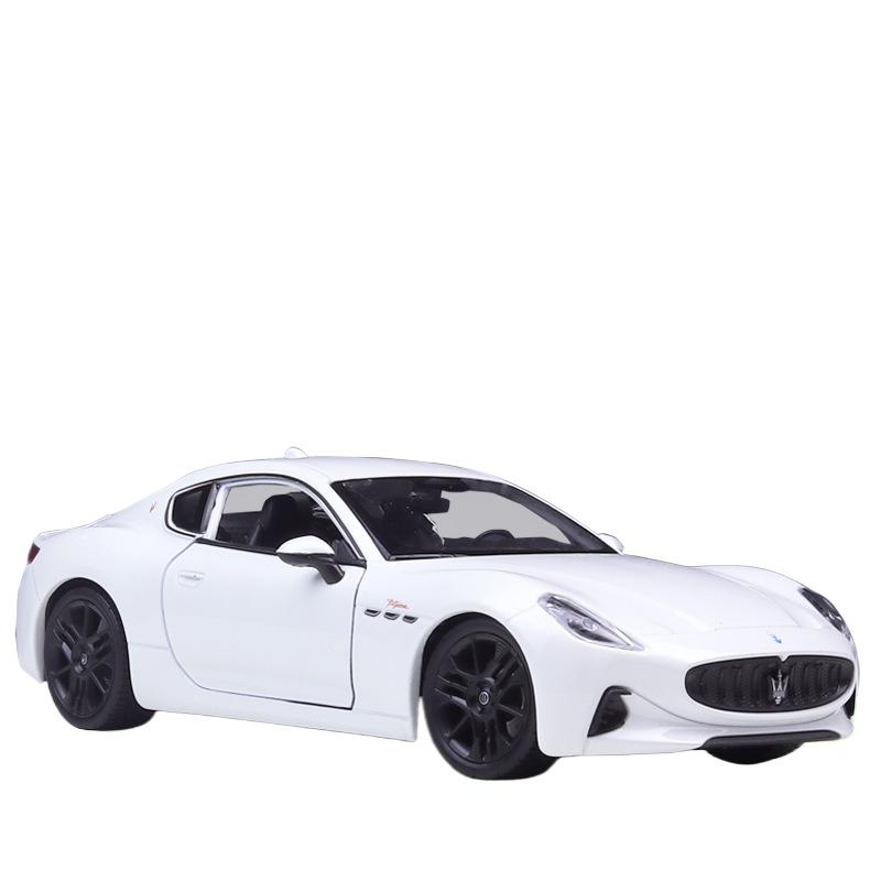 Welly 1/24 2023 Maserati Granturismo Folgore Coupe Alloy Sports Car Model Diecasts Metal Racing Car Vehicles Model Kids Toy Gift белый