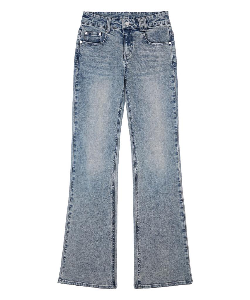 Deketeuumeon Signature Slim Low Rise Flared Jeans Dcwpt006Lblueb
