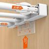 White Expandable Divider For Wardrobe Kitchen Bathroom Punch-Free Retractable Multi-Layer Storage Organizer