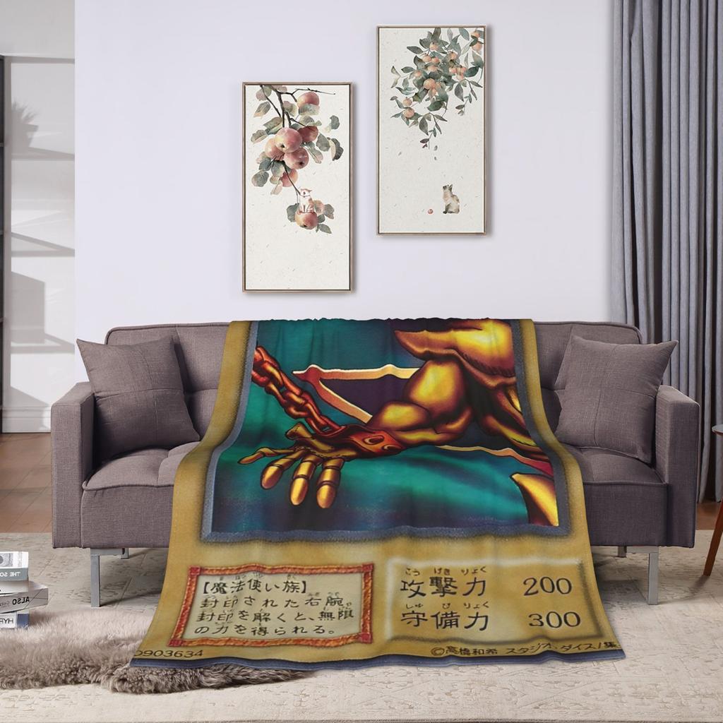 Soft Blankets Camping Anime Yu Gi Oh Card Bedding Throws Flannel Bedspread For Home Decor Aesthetic Sofa Bed Cover