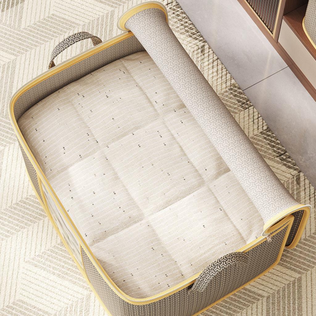 Borsa Portaoggetti in Tessuto Non Tessuto Antipolvere Organizzatore per Vestiti per Trasloco Casa Dormitorio Riutilizzabile Multifunzionale Borsa Portaoggetti con Design a Finestra