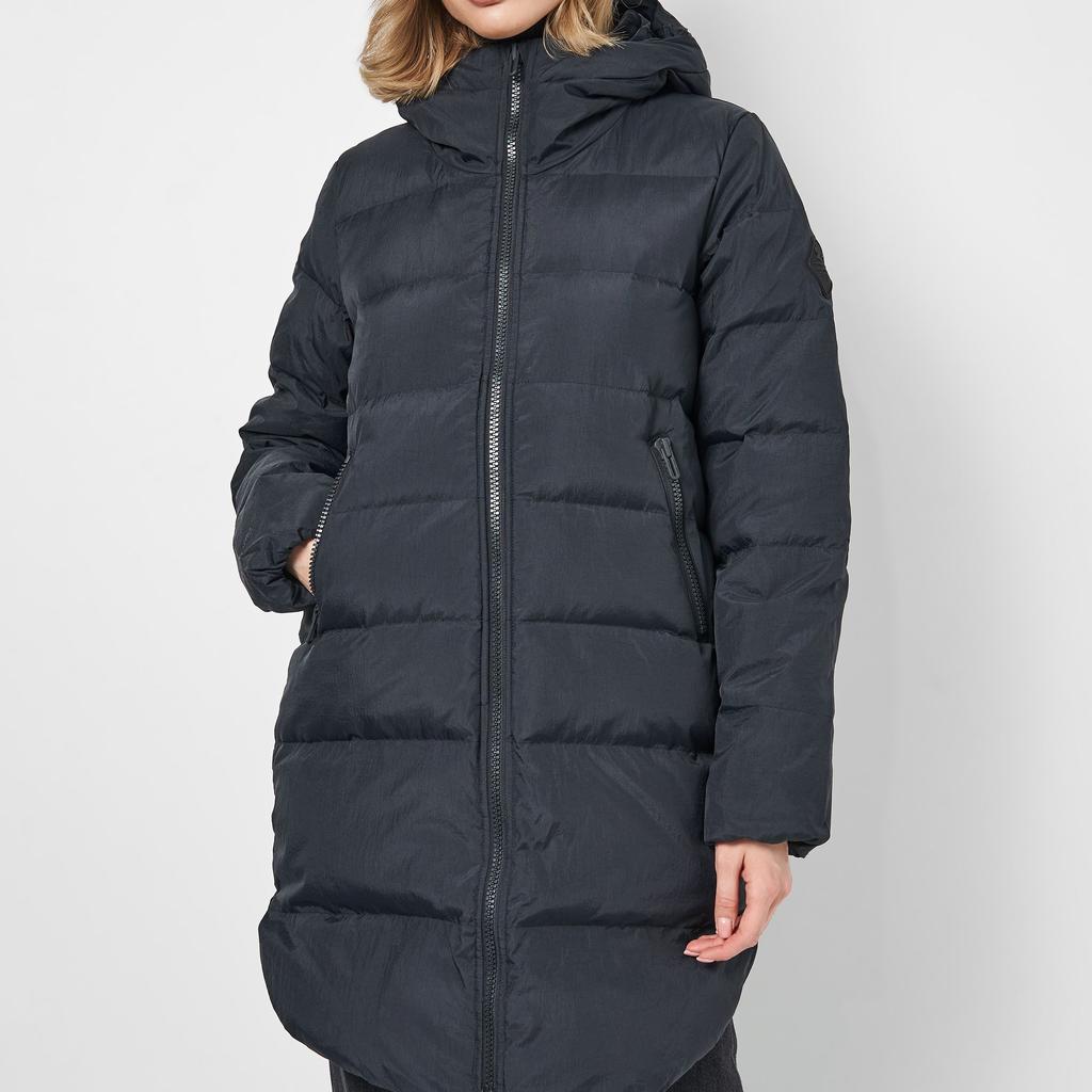 Under Armour ColdGear Infrared Kapuzen-Daunenjacke Mittellang Damen Oberbekleidung Schwarz 1364899-001