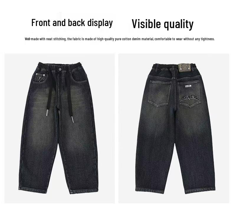 Boys' Trendy Denim Pants for Spring and Autumn - Street Style