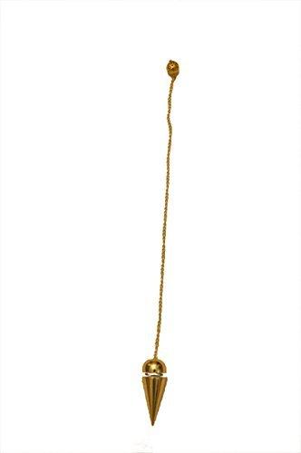 Jet Brilliant Classic Dome Gold Plated Pendulum Crystal Therapy Cone Healing Dowsing A++ Metal Reiki Results