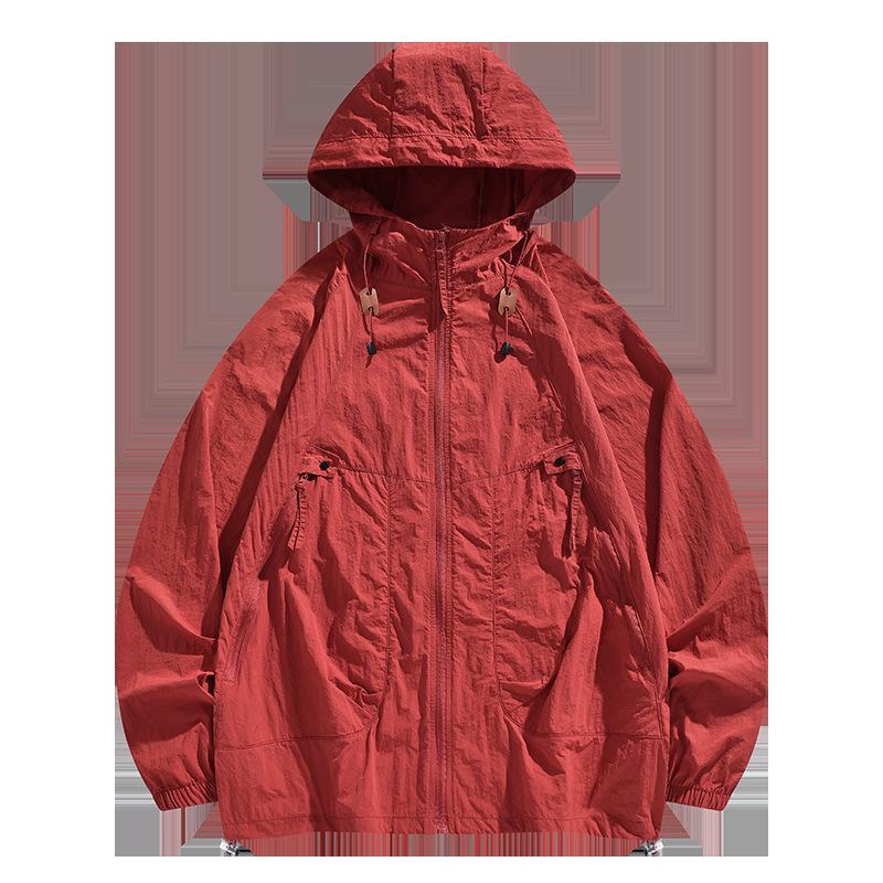 

2026 Men s Multi-color Nylon Ice Silk Sun Protection Outdoor Fishing Clothing and Couple Wear M червоний