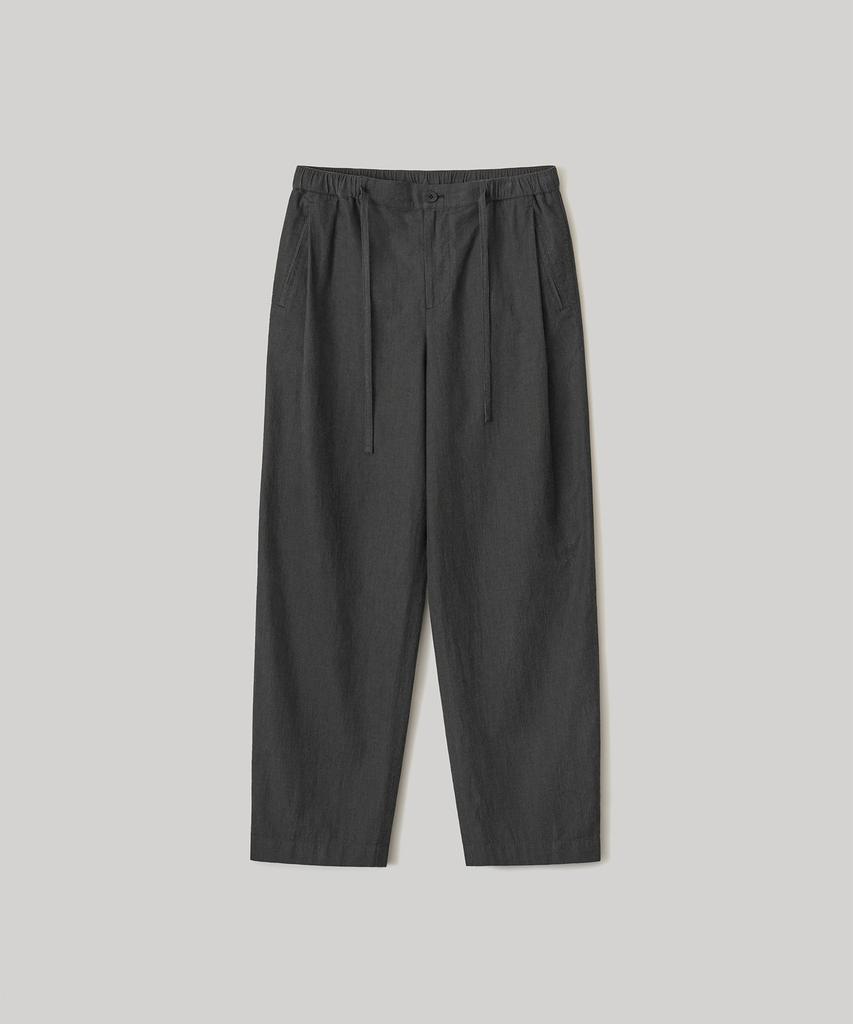 ANOTHER OFFICE [Set] Pique Chambray Set_Up (Black Stripe)