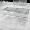 Transparent Dustproof Makeup Organizer with Drawers