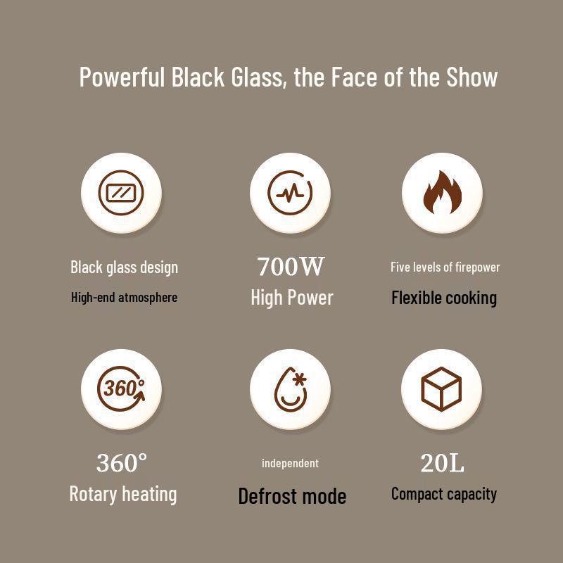 

Top-Selling Microwave Oven with Turntable & Five Power Levels - Easy-to-Clean, Ideal for Seniors and Kids