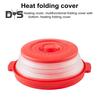 Microwave Splatter Cover BPA-Free Dishwasher-Safe Vented Heated Folding Lid Food Plate Guard with Hook Hole for Microwave Oven And Dishwasher